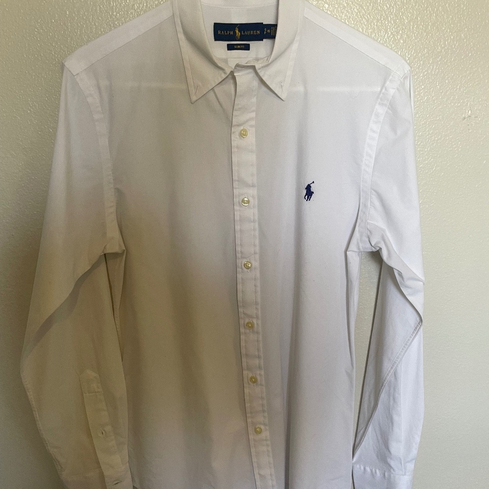 polo white dress shirt